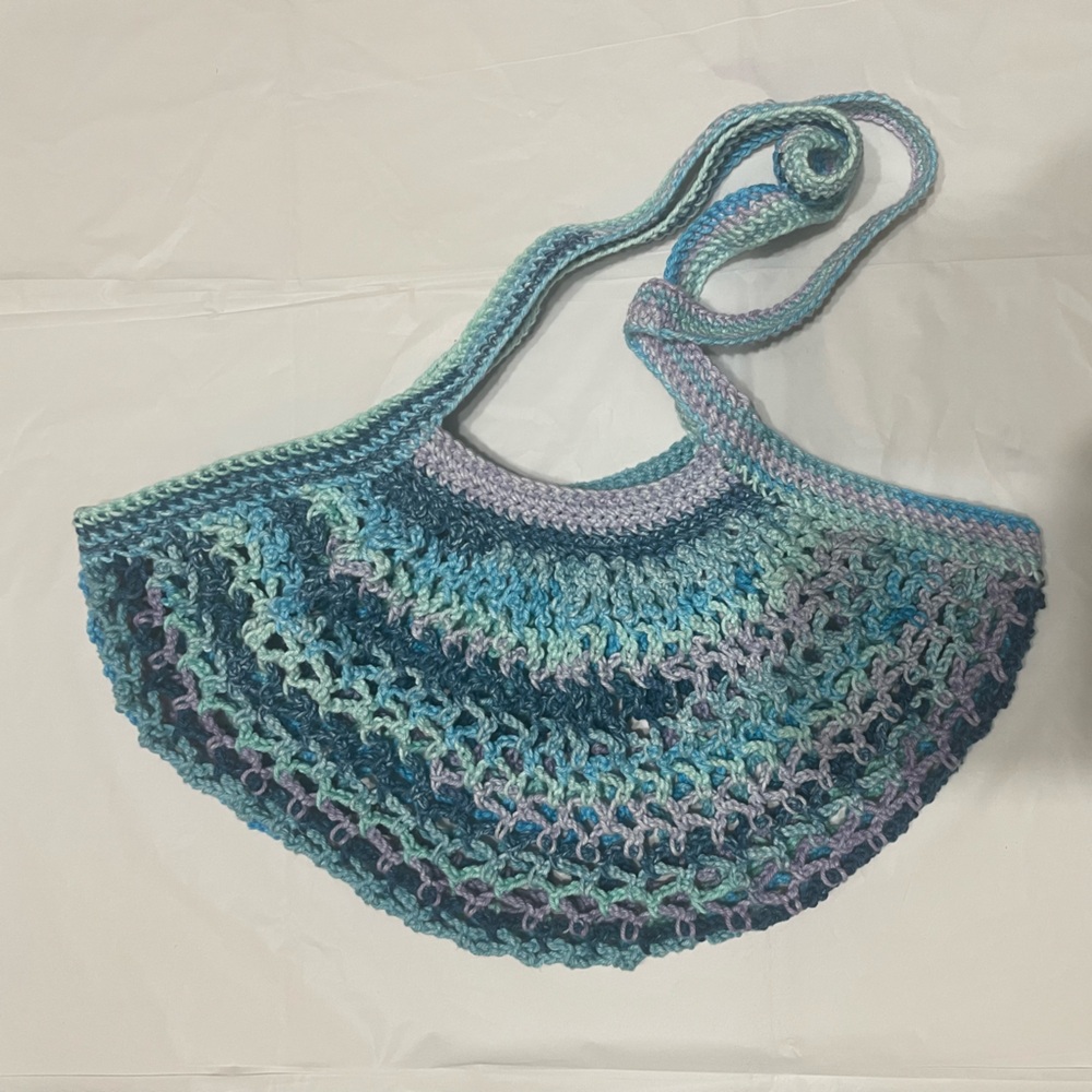 Crocheted Seascape Mesh Variety Bag